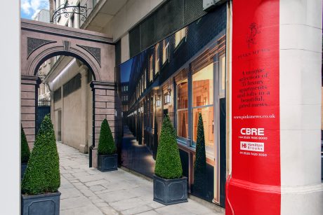 Bespoke development signage for a unique mews in London