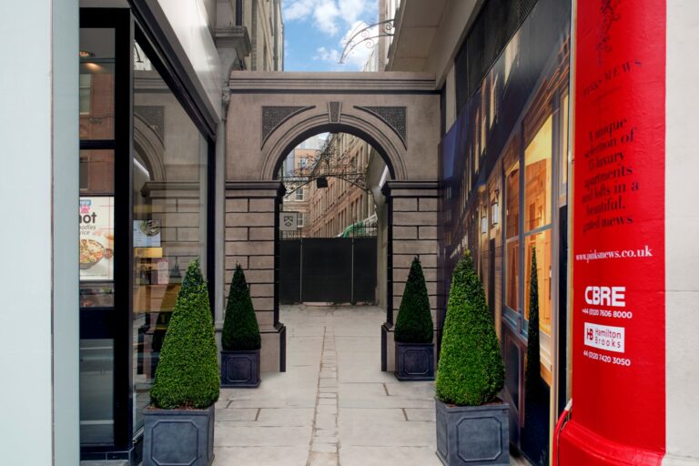 Graphics for a bespoke site development signage project by Lavastar