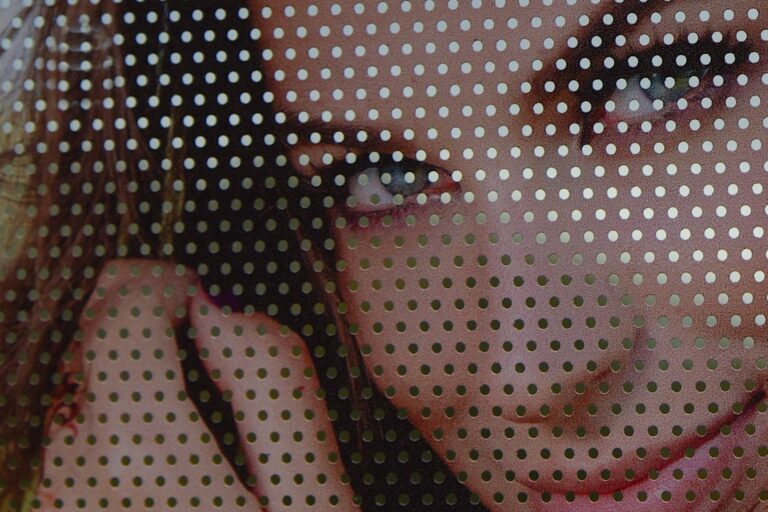 One way vision printed window graphic