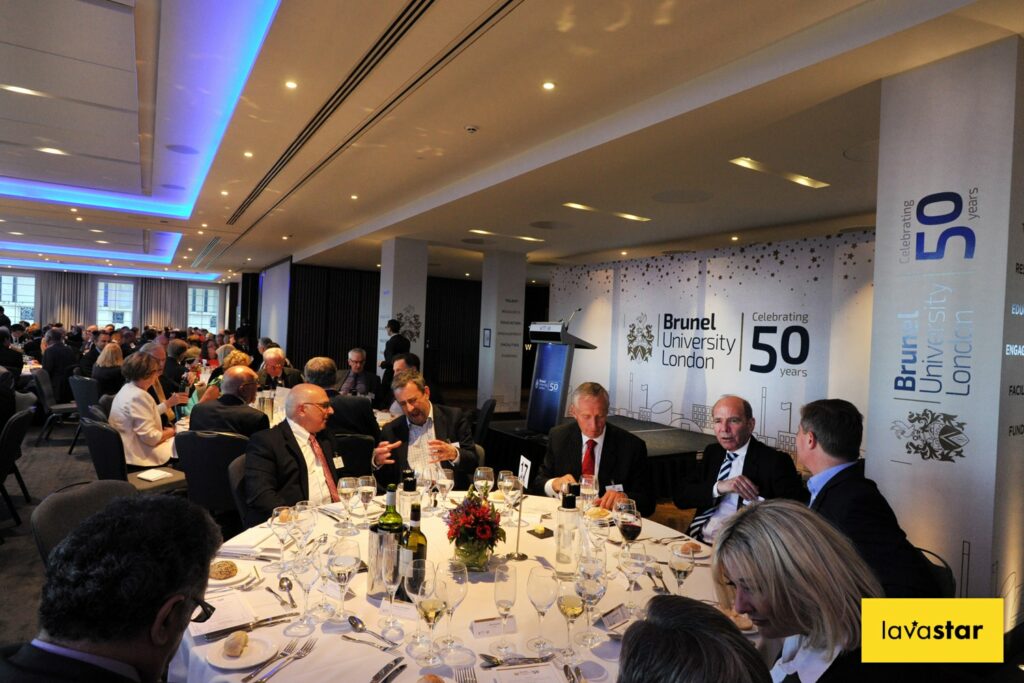 Gala dinner stage signage