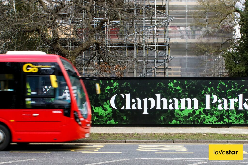 Printed hoarding install London