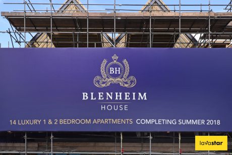 Printed Scaffolding Banner in Dorking