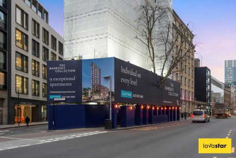 Printed scaffolding cover London