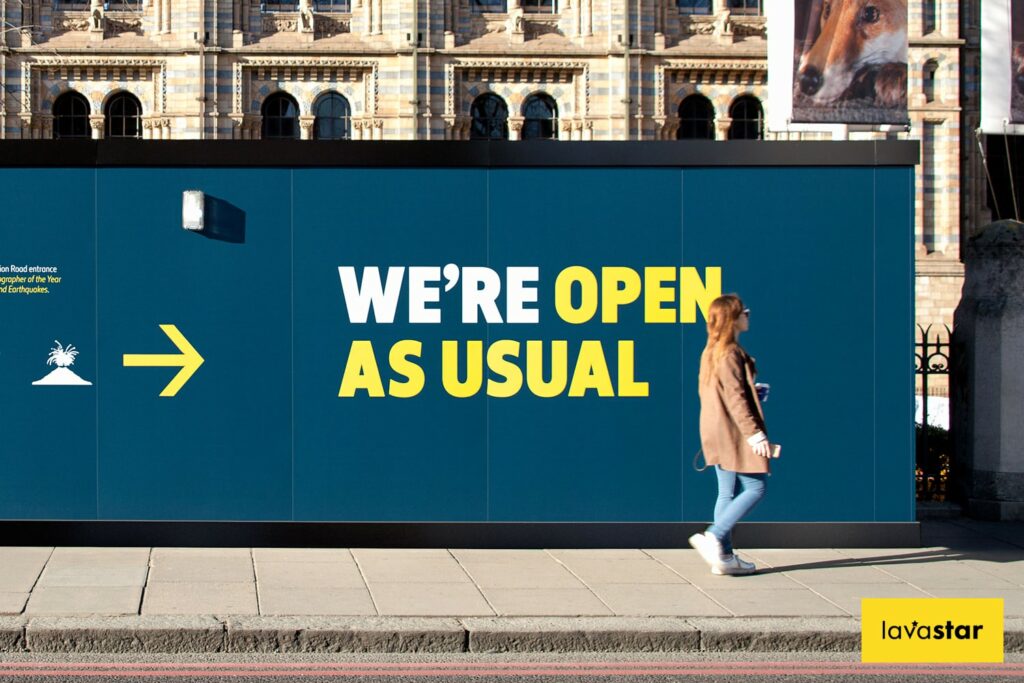 Printed Site Fencing at National History Museum