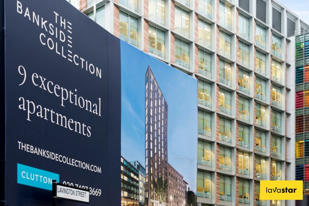 Solid PVC wrap on London Development