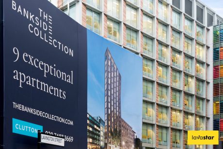 Solid PVC wrap on London Development