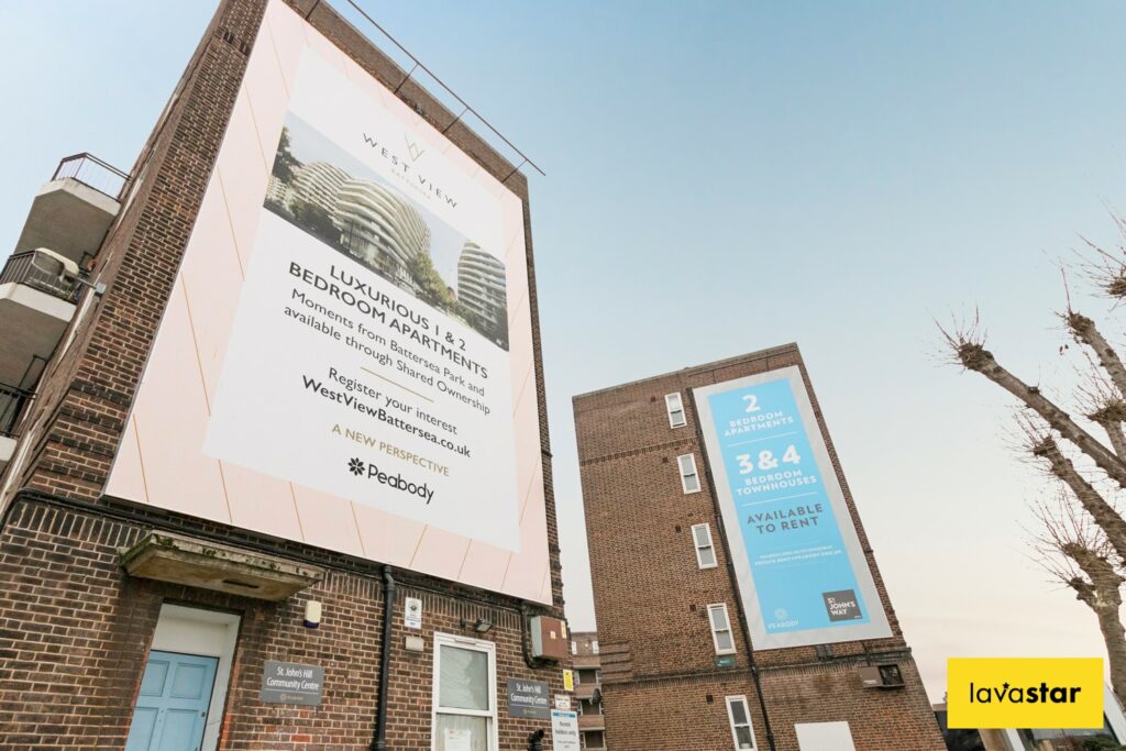 Stretched printed banner