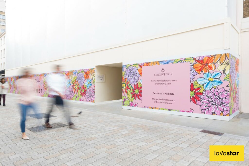 unique printed hoarding design by Lavastar