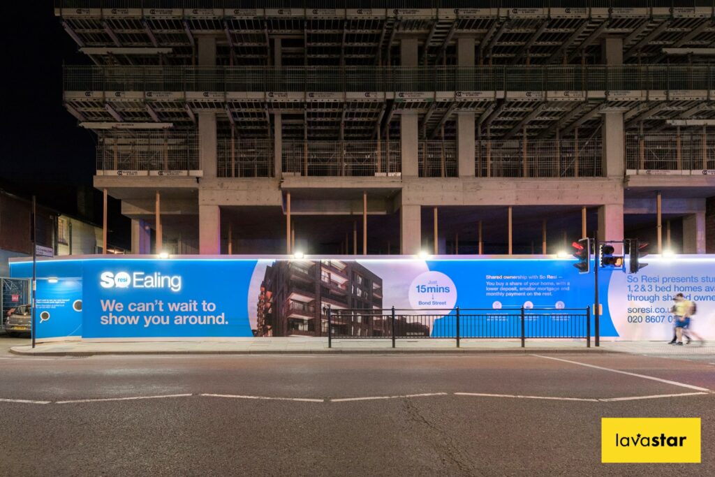 Illuminated hoardings at night can look fantastic if produced by Lavastar