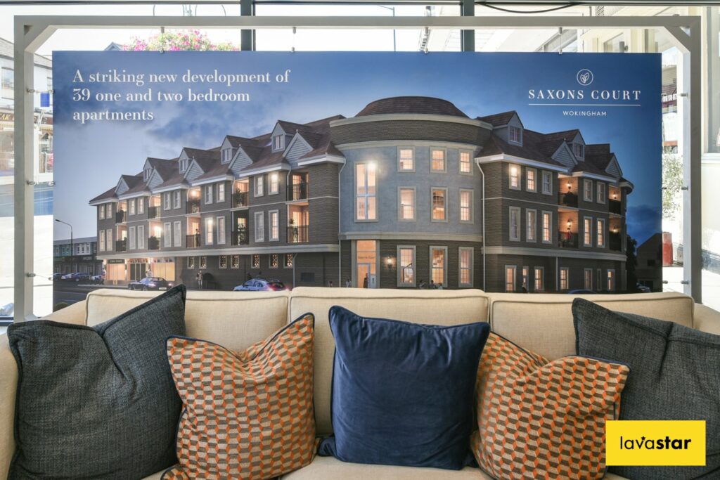 Hanging window acrylic sign