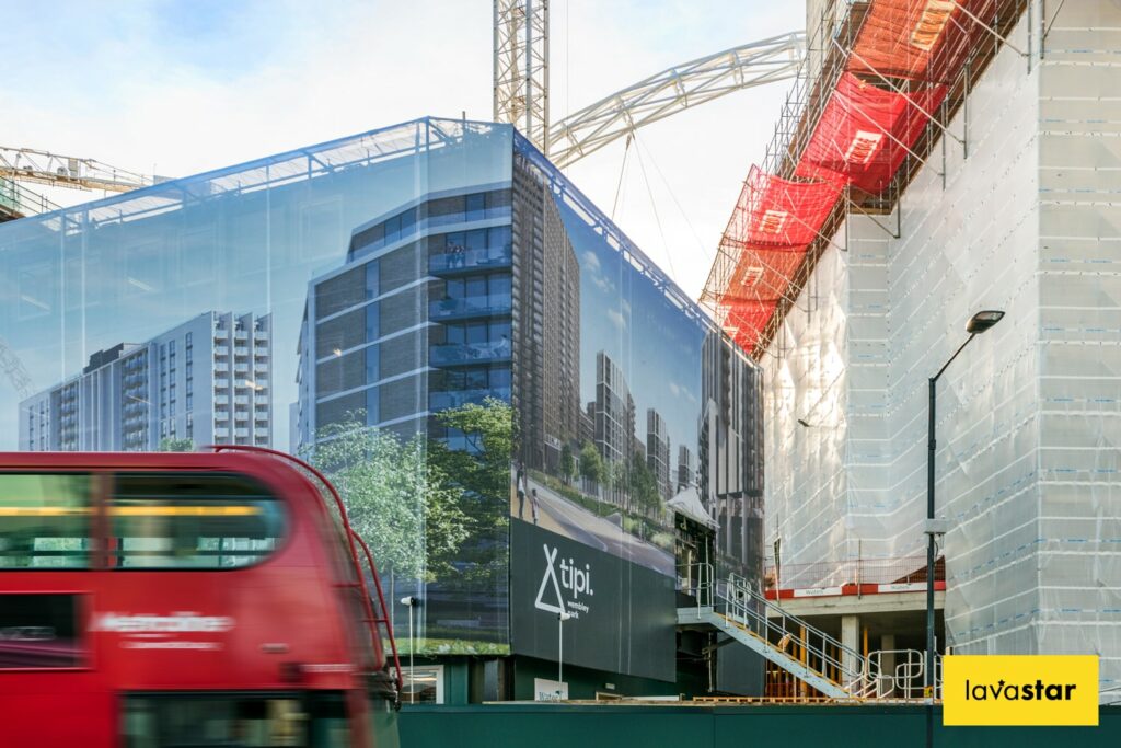 portakabin printed mesh wrap