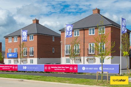 Housing development flags