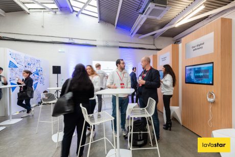 Digital event stand build in London by Lavastar
