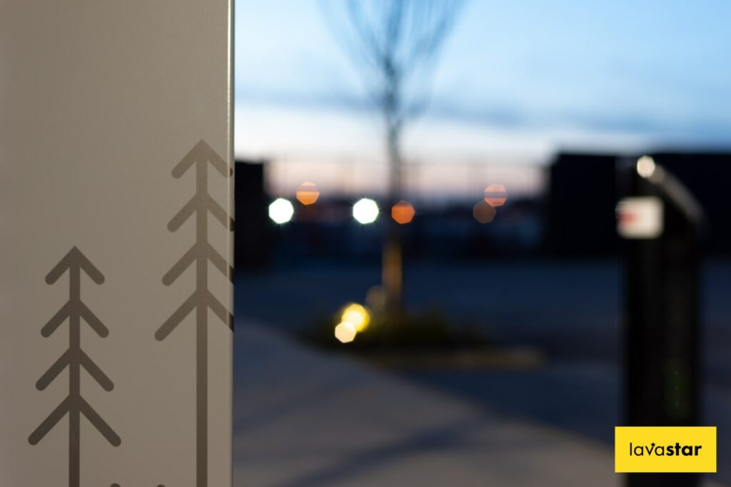 Close up snap of bespoke totem design