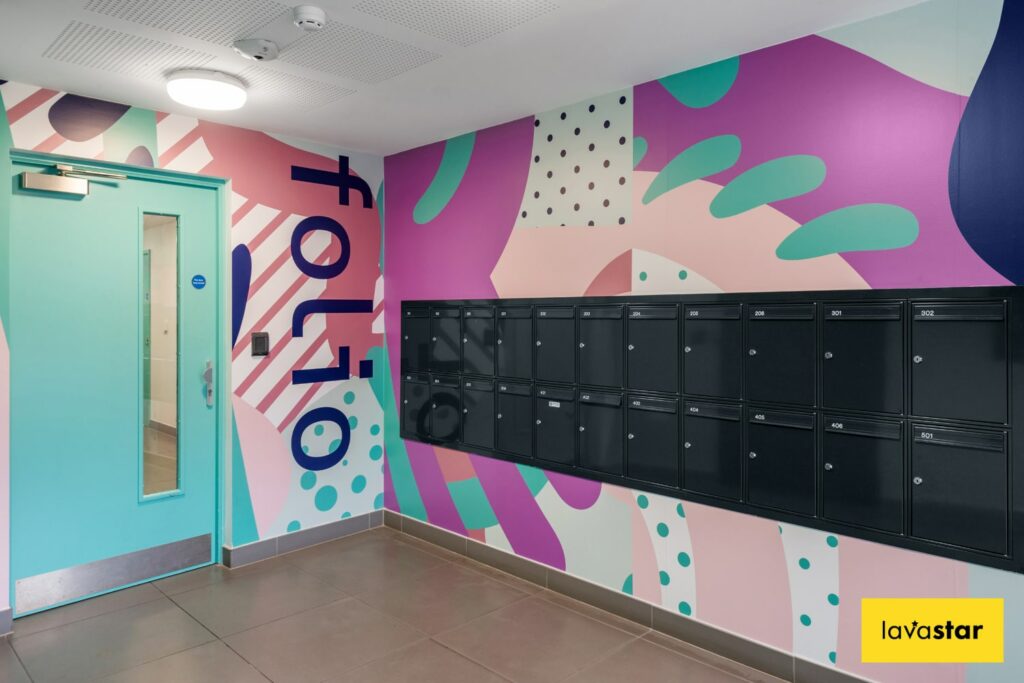 Bespoke printed office wallpaper ideas