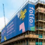 full colour printed tensioned scaffolding banner