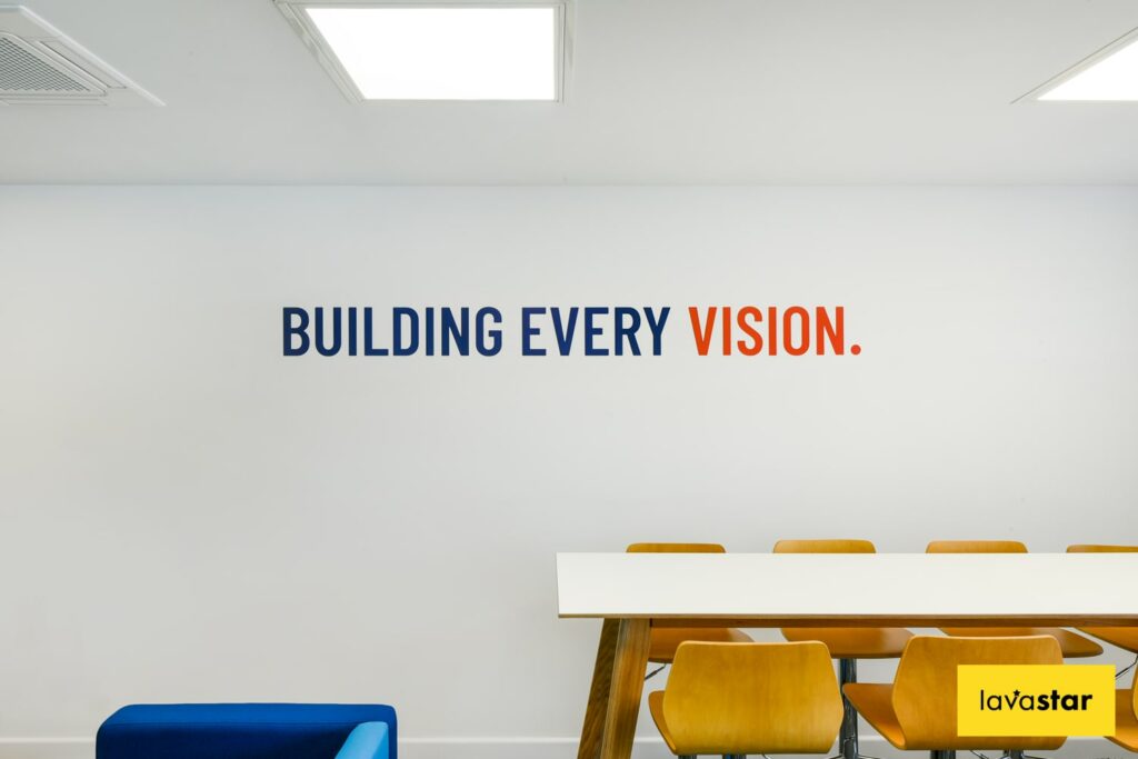 branded canteen wall