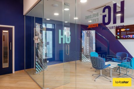 glass office wall vinyl design