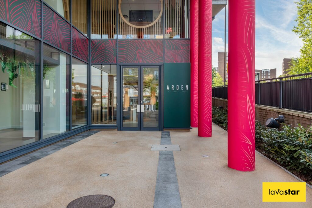 property marketing suite entrance signage