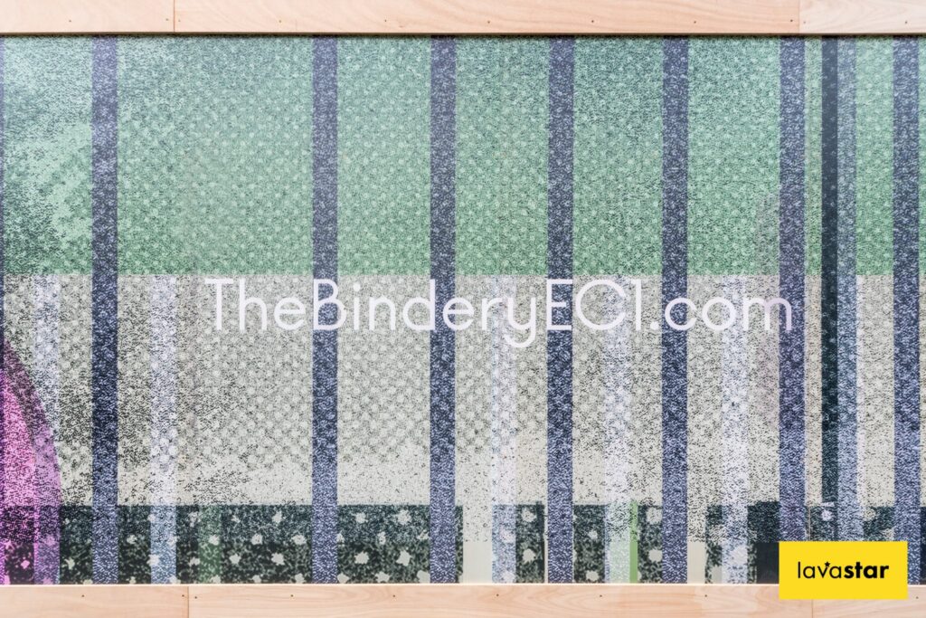 Bespoke timber printed hoarding