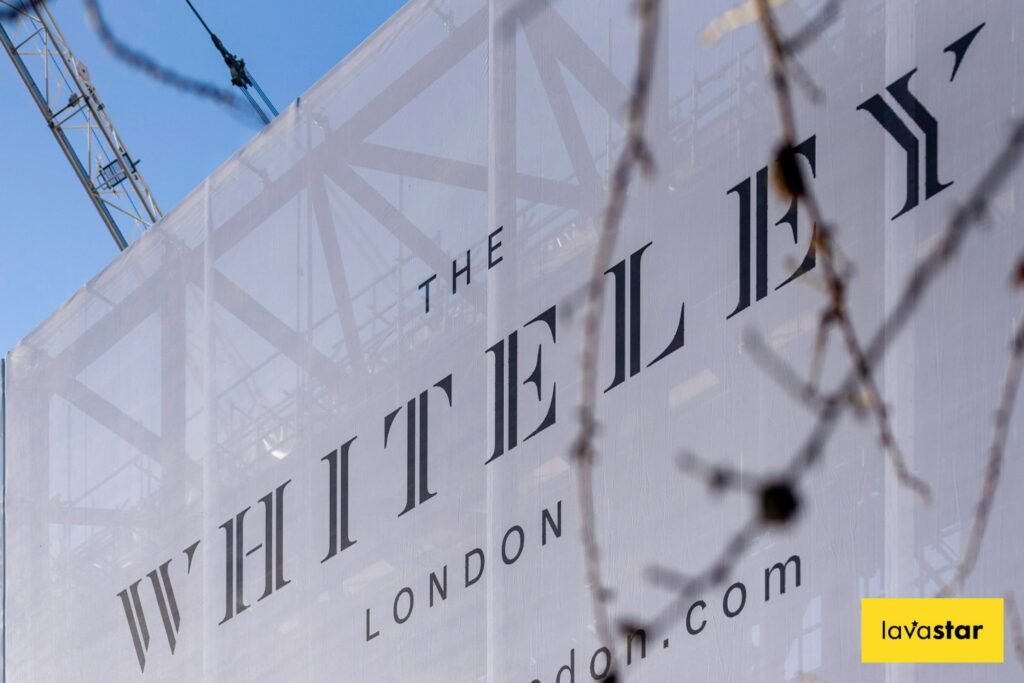 Fire rated printed scaffolding wrap