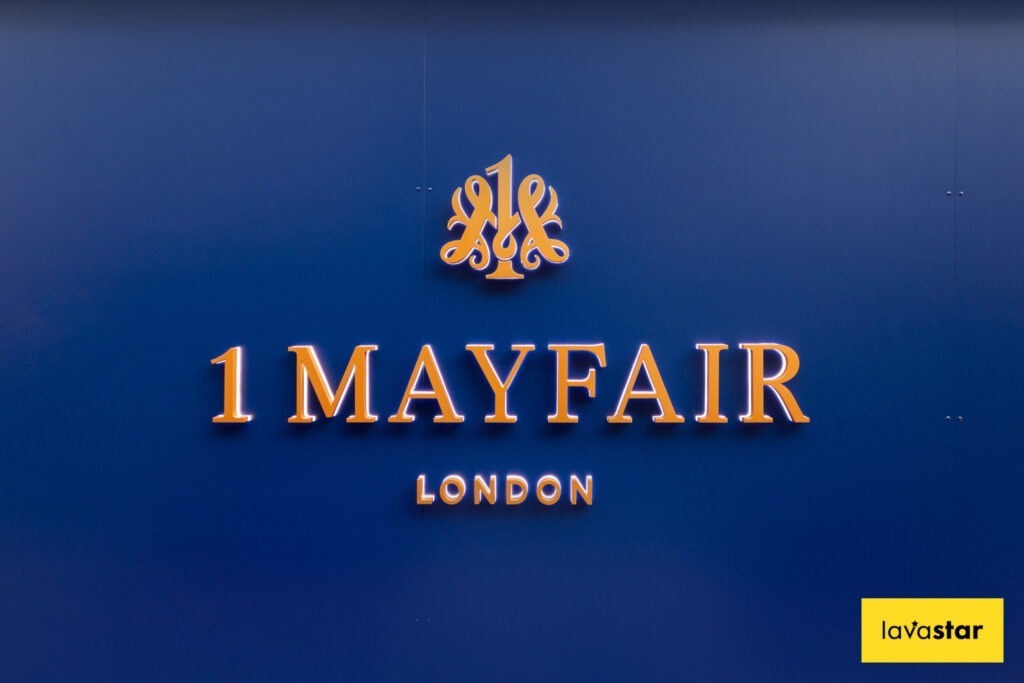 Bespoke illuminated hoarding design in London