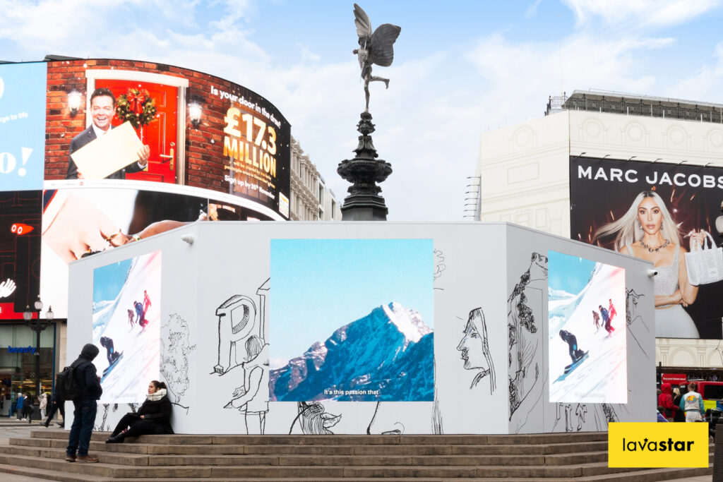 Printed vinyl hoarding graphics