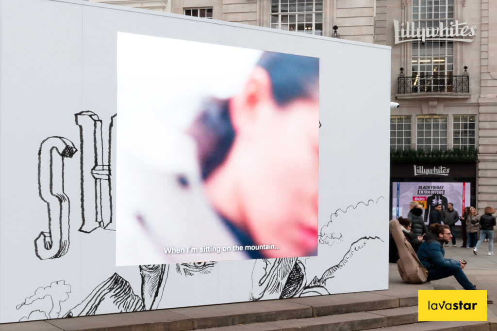 vinyl graphic hoarding in london