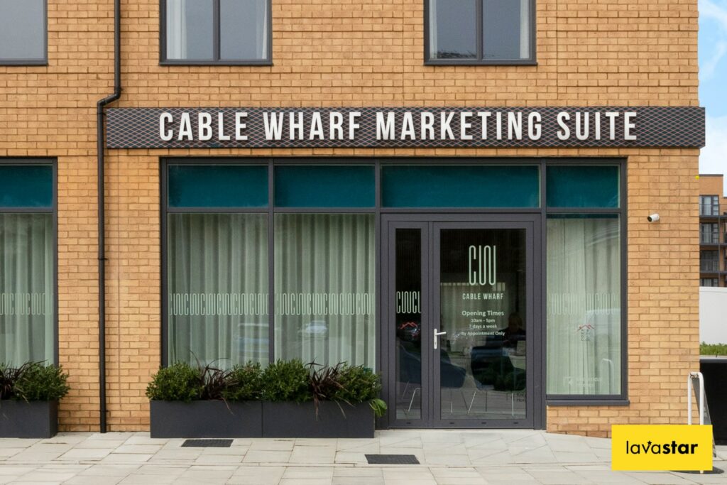 Fascia sign with built up illuminated lettering