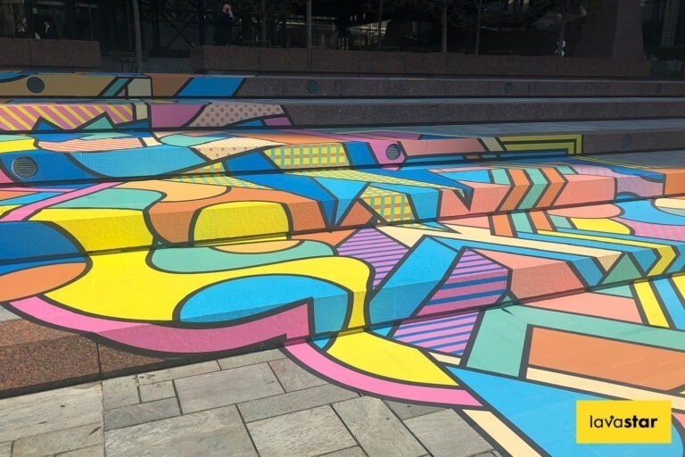 Printed heavy duty external floor stickers