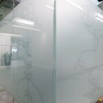 Glass partitioning film design in the office space