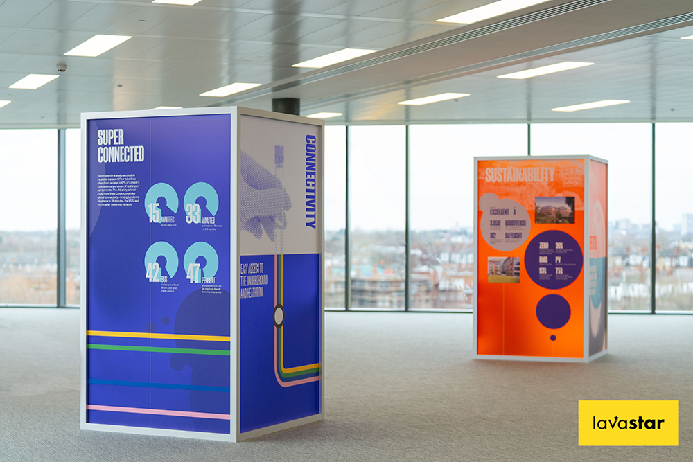 Internal monolith signage design