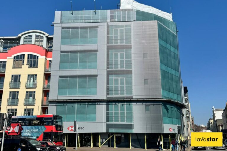 Printed building wrap supplied and installed on the island of Jersey