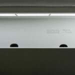 Company logos featuring on reception area wall