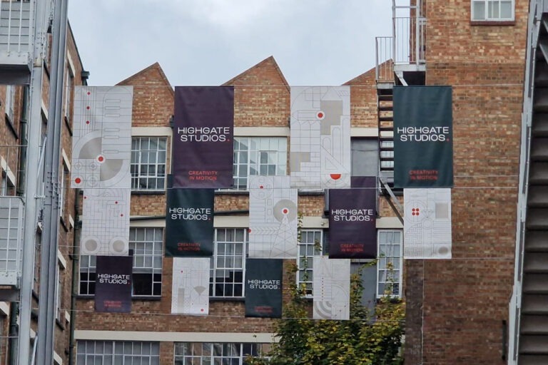 PVC printed street hanging banners in London