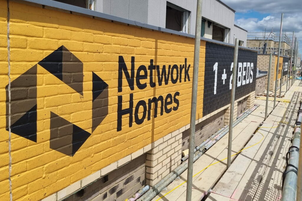 Printed vinyl wrap for brickwork